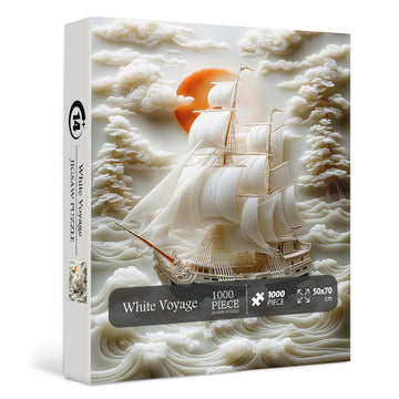 White Voyage Jigsaw Puzzle 1000 Pieces